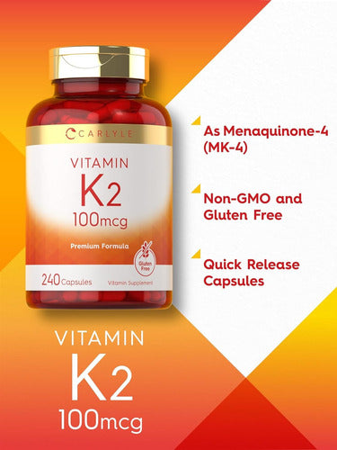 Vitamina K2 100mcg Carlyle