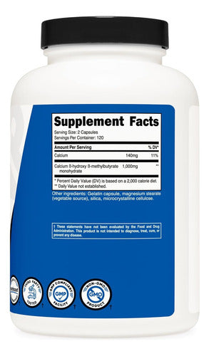 Suplemento HMB 1000 mg Nutricost