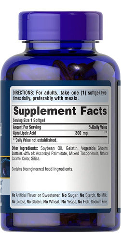 Acido Alfa Lipoico 300 Mg Puritan's Pride