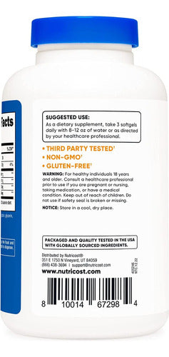 Omega 3 Triple Fuerza 1300 mg Epa DHA Nutricost