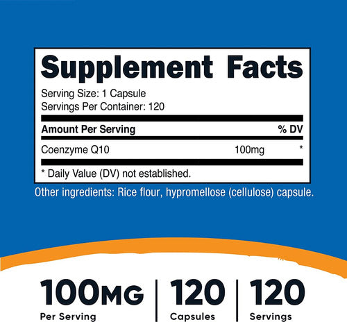 Coenzima Q10 100 Mg Coq10 Nutricost