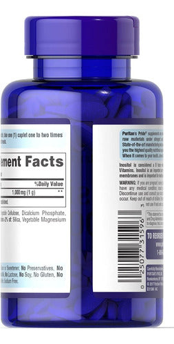Inositol 1000 Mg Con 90 Tabletas Puritan's Pride