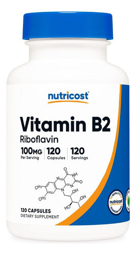 Vitamina B2 Riboflavina 100 Mg Nutricost