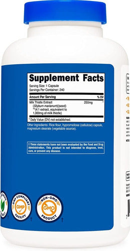Cardo Mariano 1000 mg Importado Nutricost