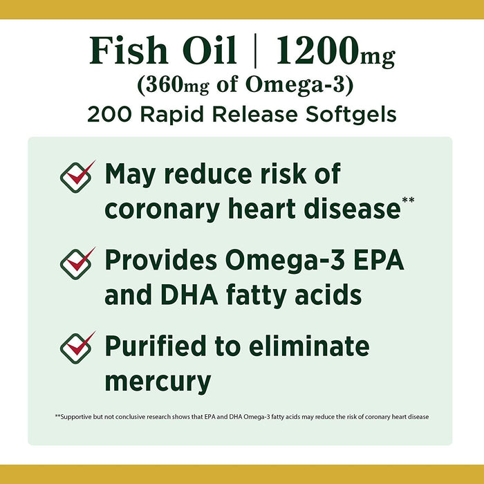 Omega 3 Nature's Bounty Aceite de Pescado
