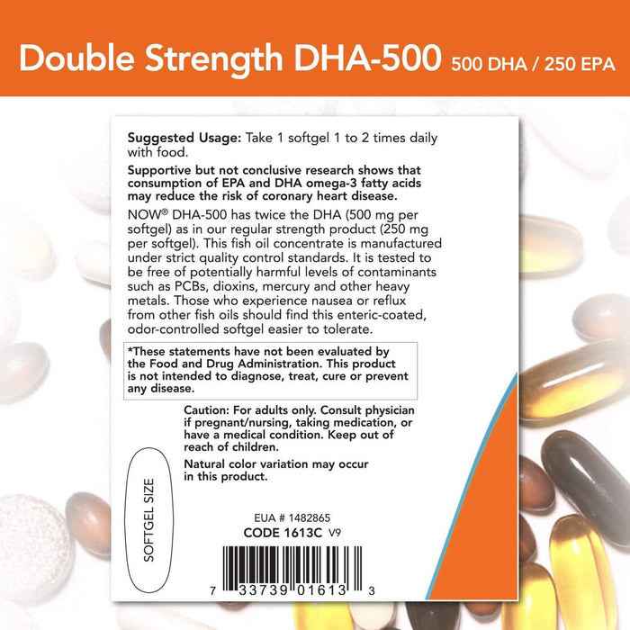 DHA 500 con EPA 250 Now Foods