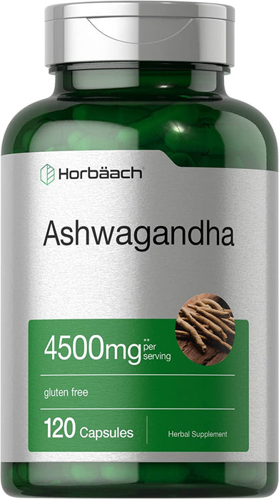 Ashwagandha 4500 mg con extracto de pimienta negra Horbaach