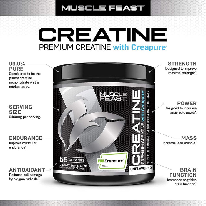 Creatina Premium con certificación Creapure® Muscle Feast