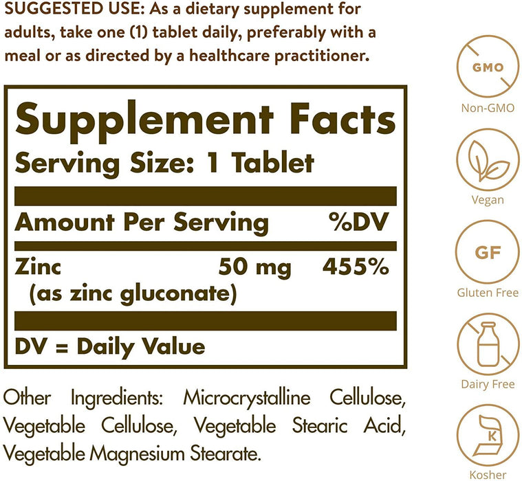Zinc 50 mg Solgar