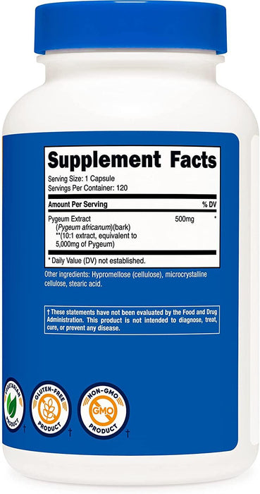 Corteza de ciruelo africano 5000 mg Nutricost