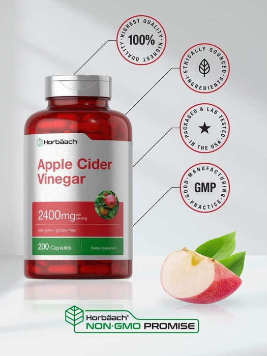 Cápsulas de vinagre de manzana 2400 mg Horbäach