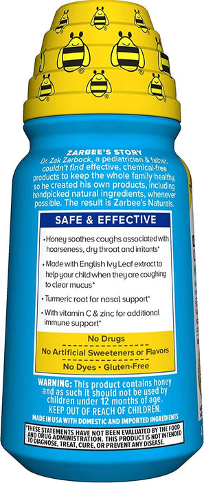 Jarabe para la tos garganta y moco Zarbee's Naturals