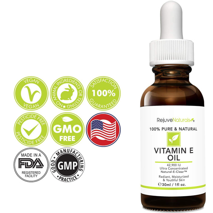Aceite de Vitamina E 100% puro RejuveNaturals