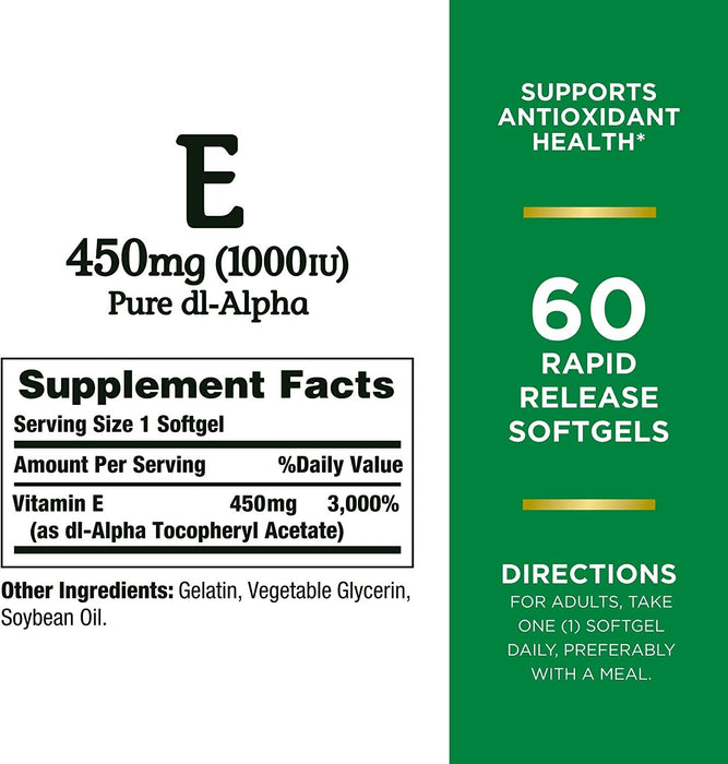 Vitamina E 1000 UI Nature's Bounty