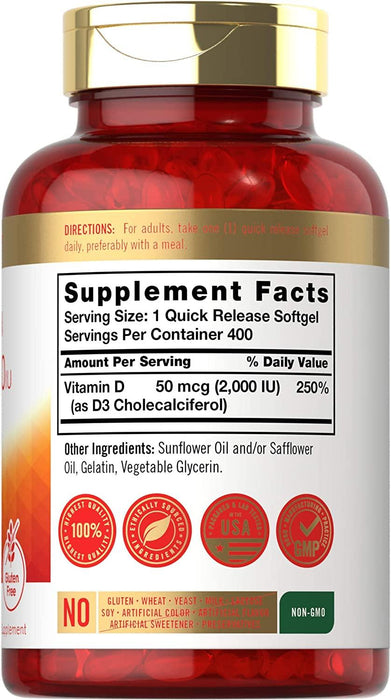 Vitamina D3 2000 UI Carlyle