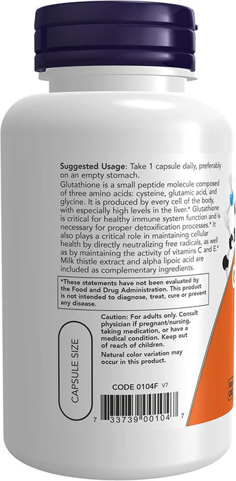 Glutation 500 mg Now Foods