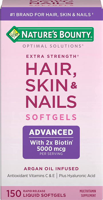 Hair Skin & Nails Capsulas con Biotina 5000 mcg