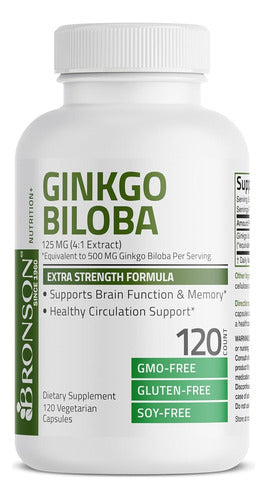 Ginkgo Biloba 500mg Extra Fuerte Bronson