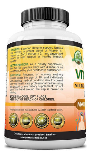 Vitamina C 1700mg Con Antioxidantes Alta Potencia NaturaLife