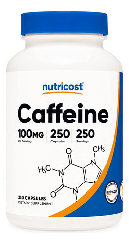 Cafeina Pura 100 Mg Nutricost