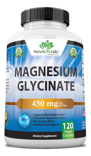 Glicinato De Magnesio 450mg NaturaLife Labs