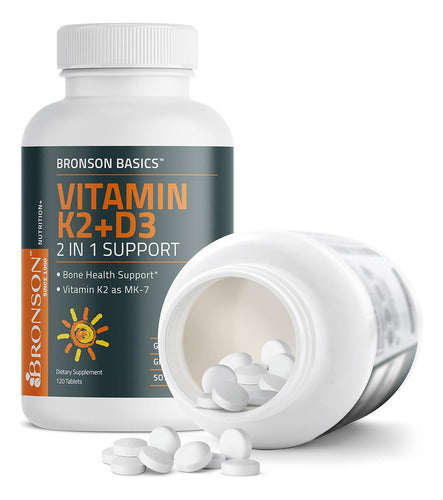 Vitamina K2 90 mcg Con Vitamina D3 125 mcg Bronson