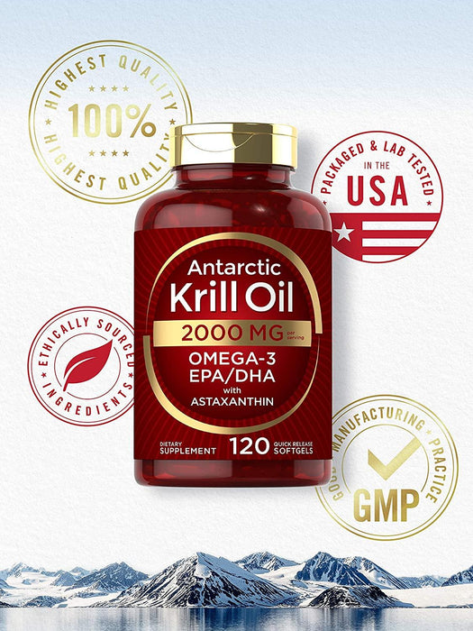 Aceite de Krill con Astaxantina 2000 MG Carlyle