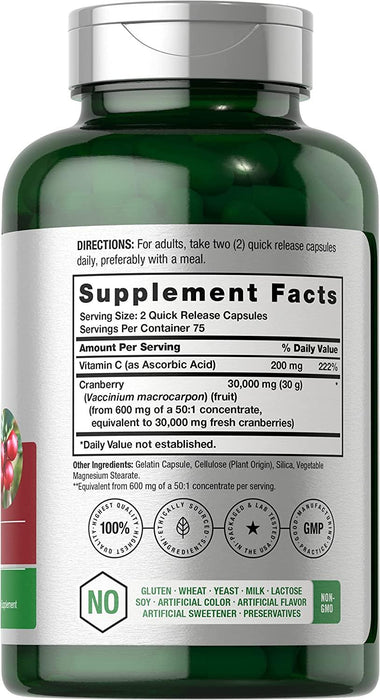 Concentrado de Arándano + Vitamina C Ultra Potente 30,000 mg Horbäach