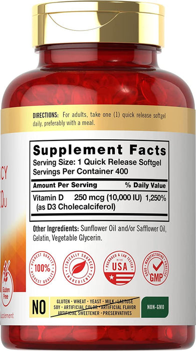 Vitamina D3 10,000 UI Carlyle