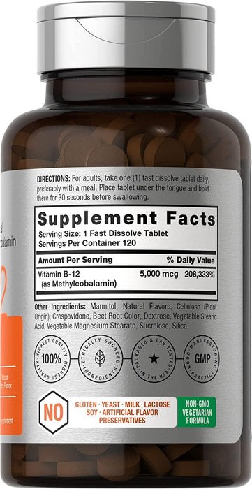 Vitamina B12 5000 mcg sublingual Horbäach