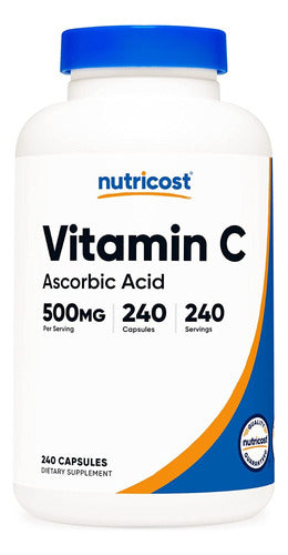 Vitamina C 500 mg Acido Ascorbico Nutricost
