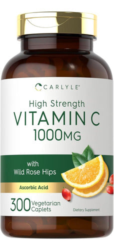 Vitamina C 1000mg Ultra Potente 300 Capsulas Carlyle