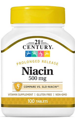 Niacina 500 mg Liberación Prolongada 21st Century