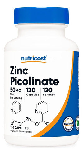 Picolinato De Zinc 50 mg Importado Nutricost