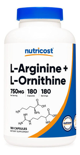 L Arginina 500 mg Con L Ornitina 250 mg Nutricost