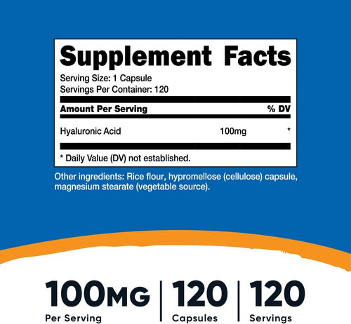 Acido Hialuronico 100 mg Nutricost