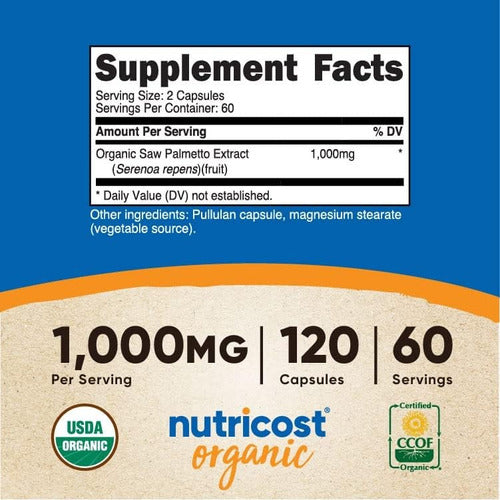 Saw Palmetto 1000 mg Nutricost