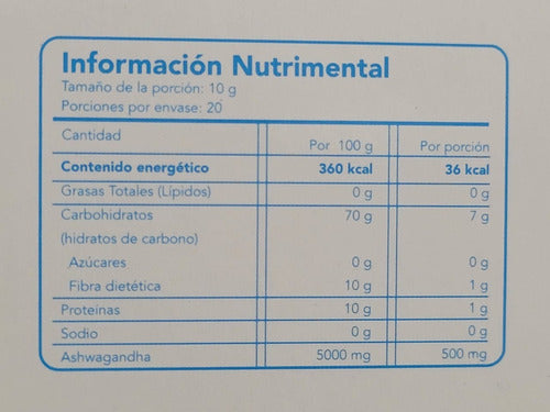 Bacopa Monnieri 5000 mg Sobres Shelo Nabel Sabor Frutas