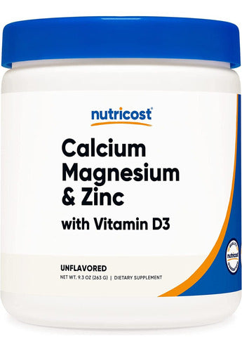 Calcio, Magnesio, Zinc Y Vitamina D3 en Polvo Nutricost