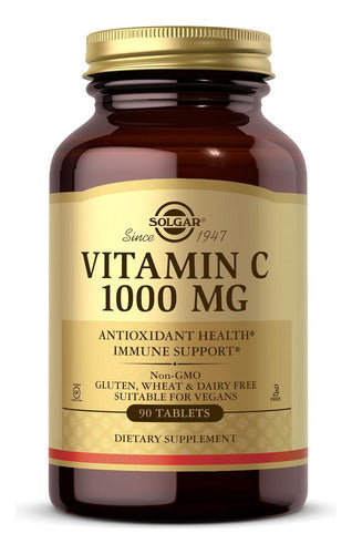 Vitamina C 1000mg Soporte Inmune Y Antioxidante Solgar