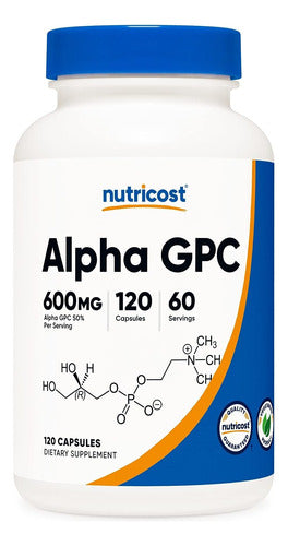 Alfa glicerofosfocolina 600 mg NutricSuplemento Alpha Gpc ost