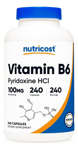 Vitamina B6 Piridoxina 100mg Nutricost