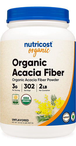 Fibra Organica De Acacia En Polvo 907 Gramos  302 Servicios Nutricost
