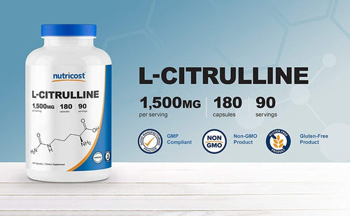 L Citrulina 1500 Mg Importada Nutricost