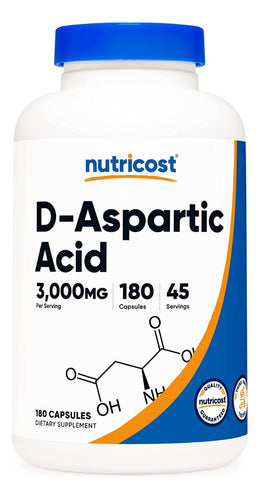 Acido Aspartico D-aspartico 3000 Mg Nutricost