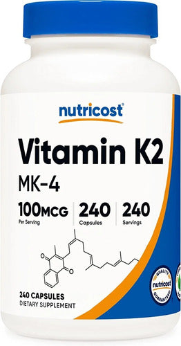 Vitamina K2 Mk-4  100 mcg Nutricost
