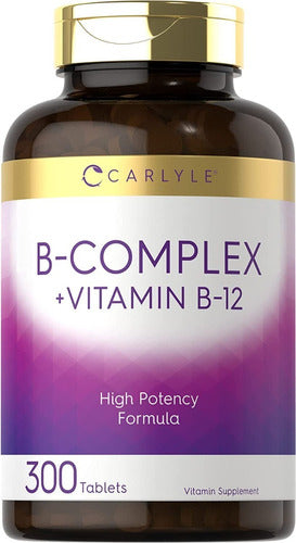 Complejo B + Vitamina B12 Formula De Alta Potencia Carlyle
