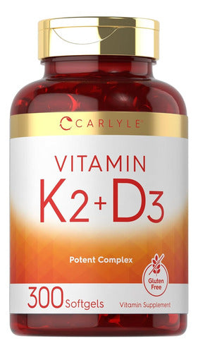 Vitamina K2 Con D3 10,000 Ui Complejo Potente Carlyle