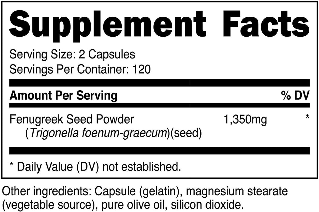 Fenogreco 1350 mg Nutricost