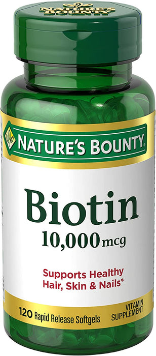 Biotina 10,000 mcg Nature's Bounty